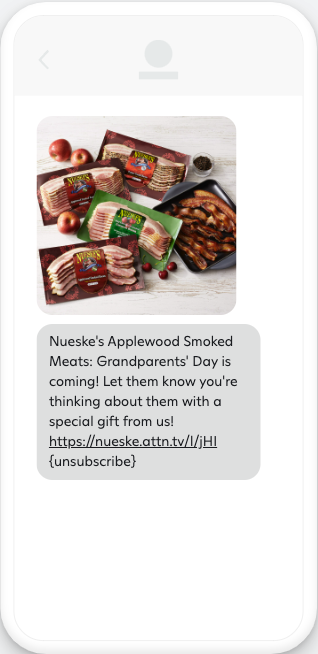 Grandparent's Day message with image.