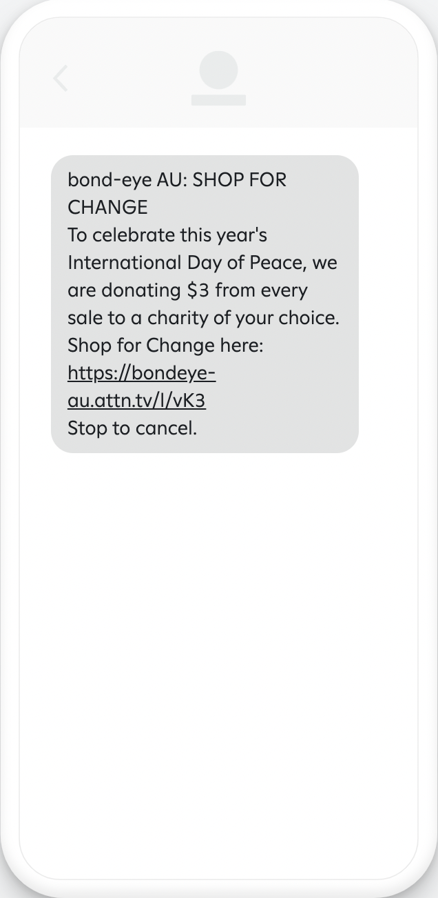 Interntional Day of Peach campaign message.