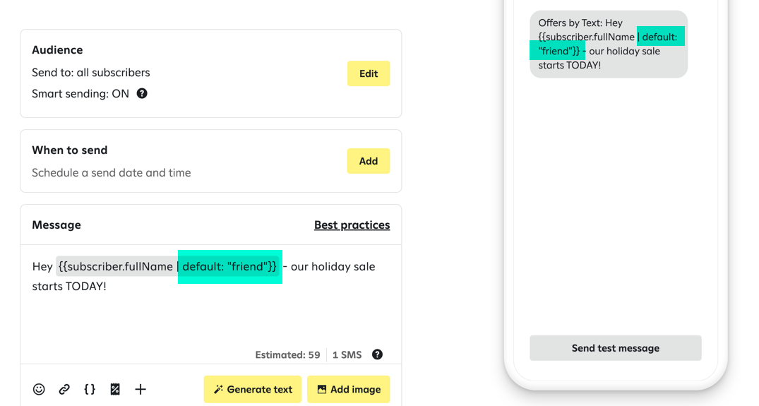 How message character counts are calculated in text messages – Attentive