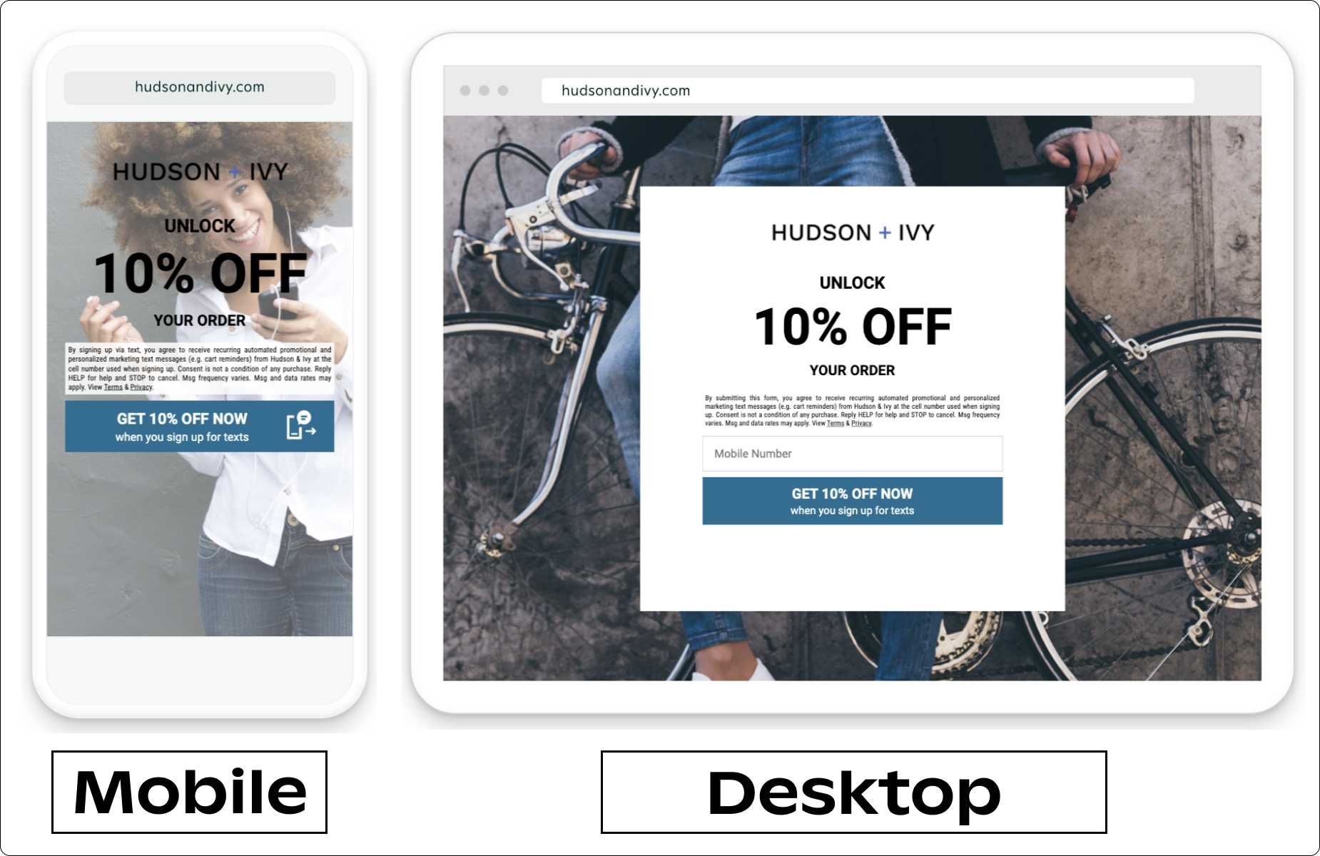 example landing pages with responsive design applied
