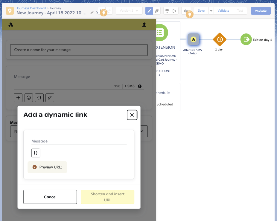 Adding URL