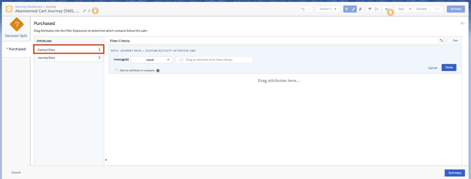 Selecting Contact Data